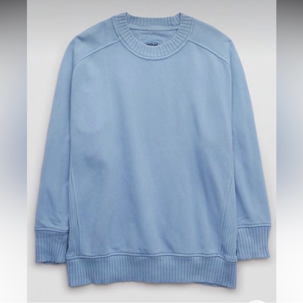 aerie Light Blue Crewneck Sweatshirt
